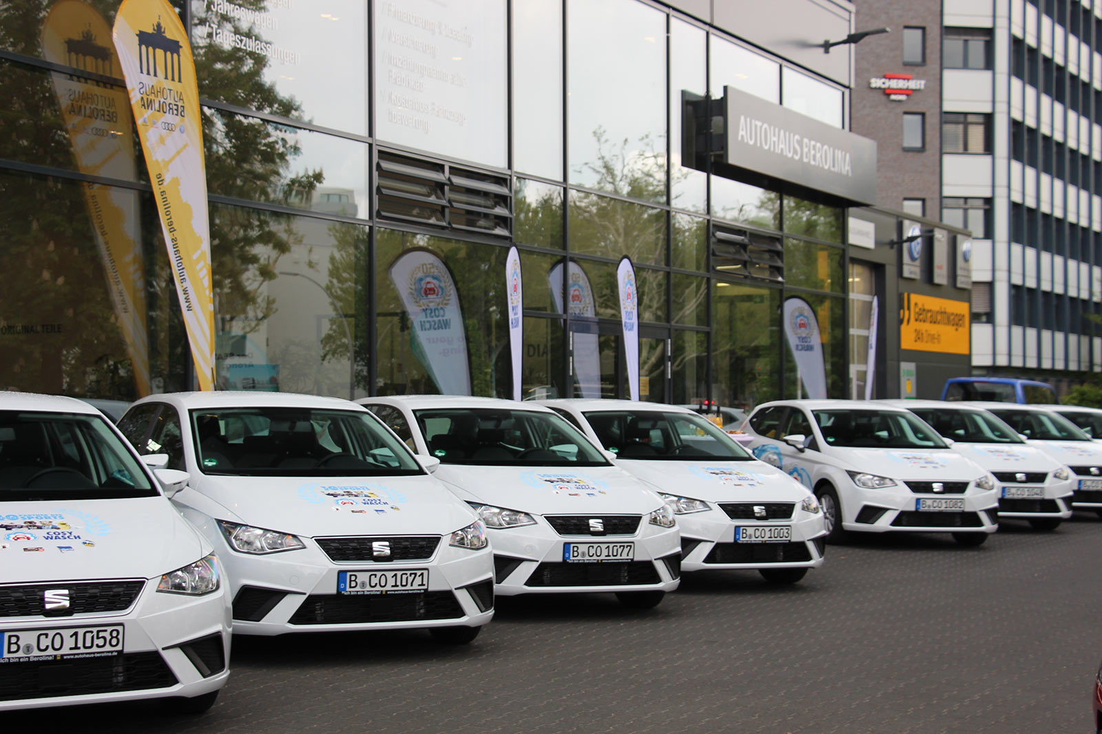 50 SEAT Ibiza für Gewinner des COSY-WASCH „10 Jahre Partner des Sports“ – Gewinnspiels